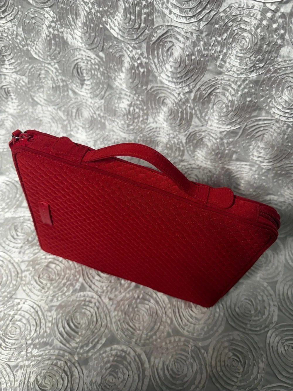 Vera Bradley Red Quilted Iconic Tablet Tamer Organizer